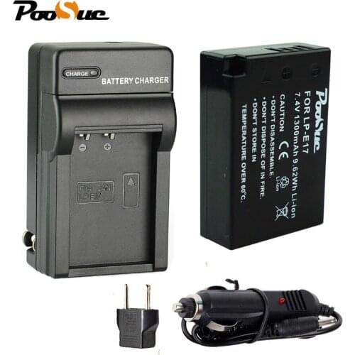 1PCS LP-E17 LPE17 LP E17 Battery + Home Charger for Canon EOS 200D M3 M5 M6 750D 760D T6i T6s 800D Kiss X8i