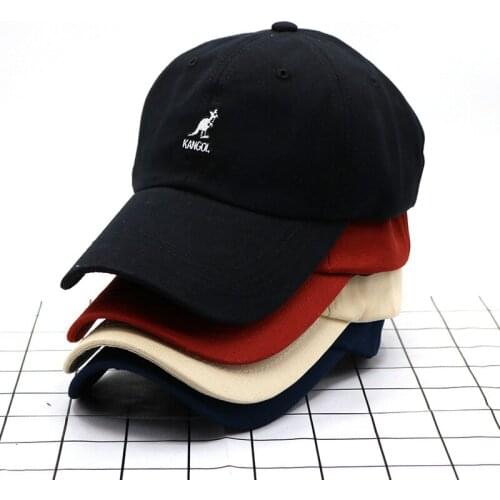 2021 Kangaroo Hat Womens Soft Top Cap Mens Casual All-match Brand Baseball Cap Washed Cotton Sun Hat Breathable Sun Hat Beret