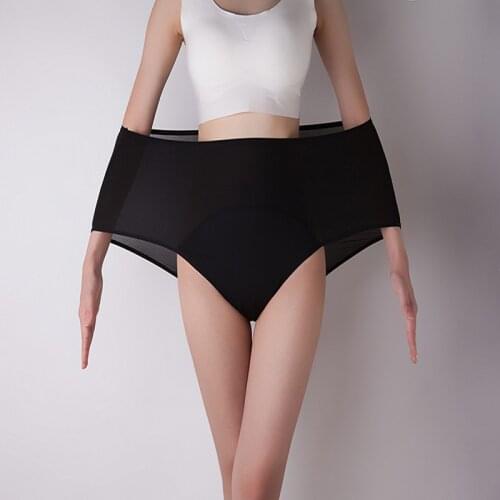 3PC Womens Underpants Inner diaphragm-fast water absorption Briefs 3-layer Prevention Leak Proof Breathable Physiological Pants