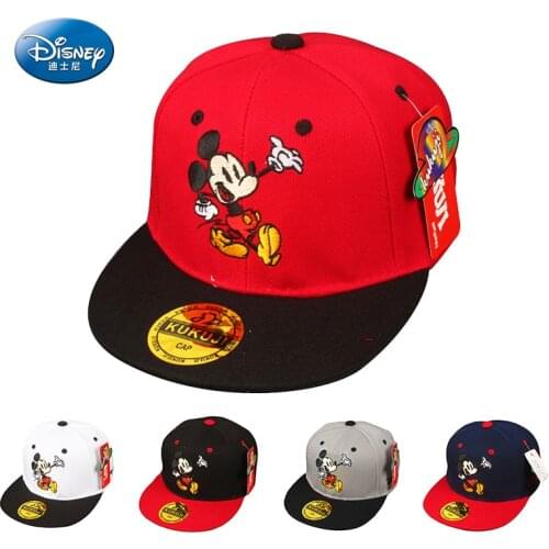 Disney Waflera Mickey Mouse Ride Baseball Cap For Children Boys Girl Cartoon Hip Hop Caps Kids Snapback Bone Hat Cute Baby Hats