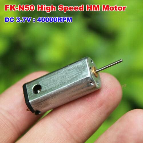 FK-N50 DC 3V 3.7V 40000RPM High Speed Mini 10mm*12mm Electric Motor RC Drone Toy