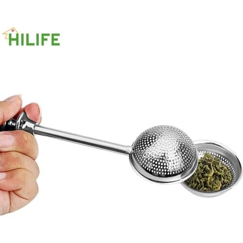 HILIFE Adjustable Tea Infuser Filter Tea Strainer Ball Reusable Stainless Steel Teapot Easy To Clean Spice Tea Tool Accessories