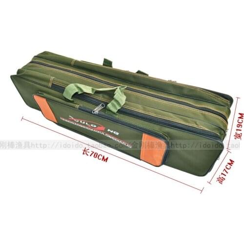 70cm canvas fishing tackle bag travel bag handsomeness bag pole bag fishing rod bag fishing rod bag