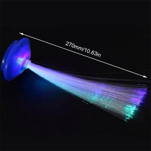 ICOCOColorful LED Fiber Nightlight Lamp Romantic Fiber Optic Night Light For Chrismas Gift Flashing Light Luminous Toys Randomly