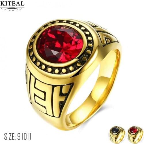 KITEAL Punk Rings For Men