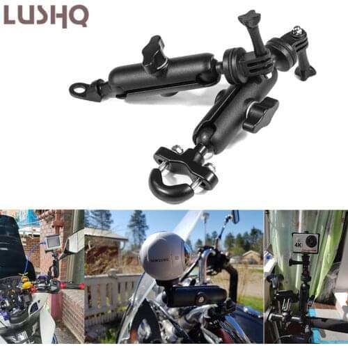 Motorcycle Bike Camera Holder Handlebar Mirror Mount Bracket For HONDA DAX SHADOW VT1100 NC700X ST 1300 INTEGRA 750 CB500X