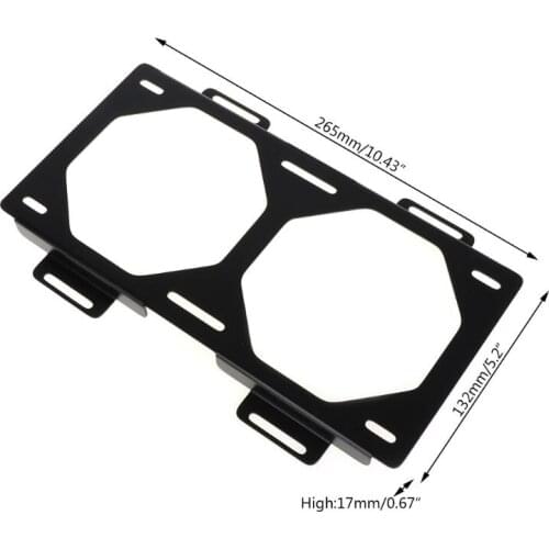Fan Bracket 240 Radiator Mounting Bracket Water Cooler for 12/14CM Fan Holder External Computer Case Heatsink Gadget Accessories