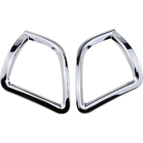 Foal Burning Car Chrome Rear Fog Lamps Lamp Fog Light Lights Protection Cover Trim Sticker For Peugeot 2008 2014 2015 2016 2017