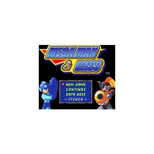 MEGAMAN BASS 16 bit Big Gray Game Card For USA NTSC Game Player