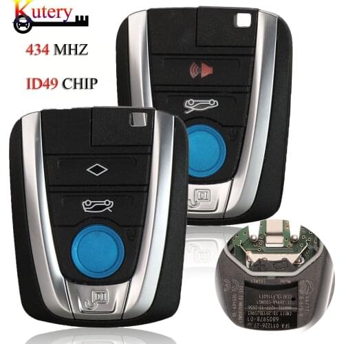 Kutery 3PCS/Lot Original Remote Smart Car Key For BMW i3 i8 Series 2014 2015 2016 2017 434MHZ ID49 4Buttons NBGIDGNG1 Keyless-Go