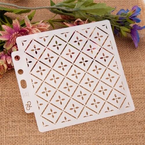 Pre-drawing Florets Hollow Out Template Layering Stencils Painting Coloring DIY Scrapbooking Album Embossing Decorative Template