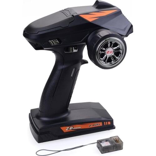 2.4Ghz 4CH Radio 500M Remote Control Transmitter with Receiver for RC Car Boat Tank Vehicle SCX10 TRX4