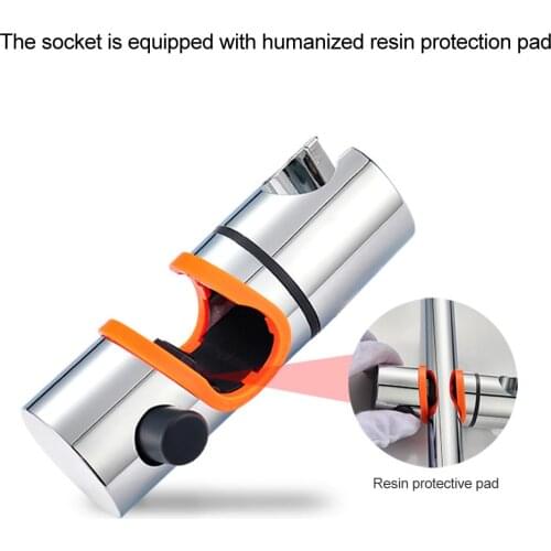 Shower Head Mounting Black Brackets Bar Racks ABS Replacement 24mm Shower Pipe Adjustable Bracket Bathroom Accessories