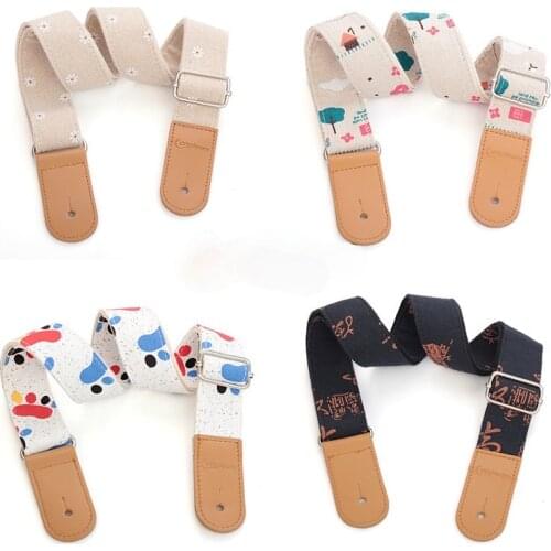 Ukulele Strap Cotton Linen Art Style Ukulele Strap Musical Ukulele Accessories Instrument Accessories Guitar Strap
