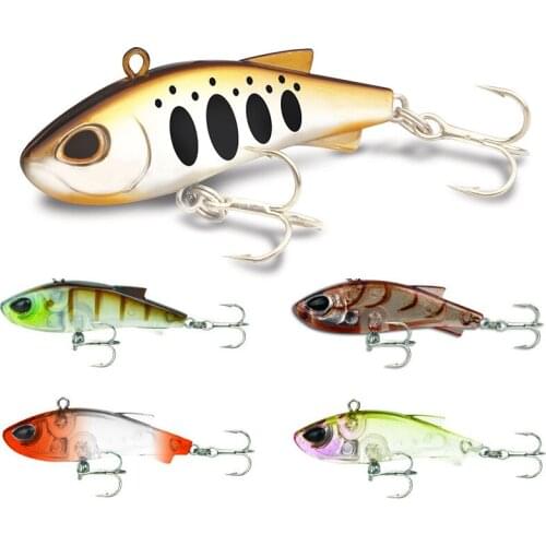 ANZHENJI New 4CM 3.5G Vib Fishing Lure Crank Five Colors v058 Ocean Boat Fish bait Hard Lures