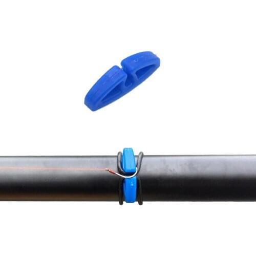 Fishing Hook Secure Keeper 5 Sets/lot Simple Fishing Rod Hook Hanger Holder Accessories with 3 Rubber Rings Dropshipping