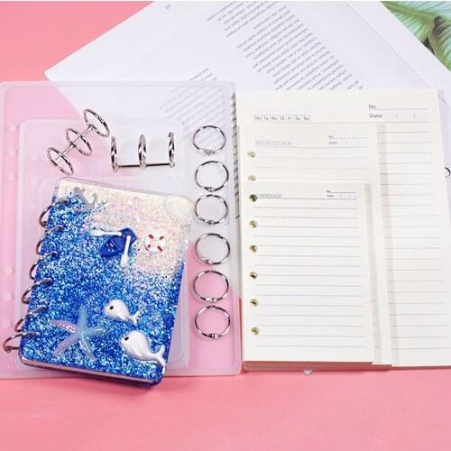 DIY silicone crystal Epoxy notebook mold B5 A5 A6 A7 high mirror cover mold Transparent Book Creative Gift Resin Casting Molds