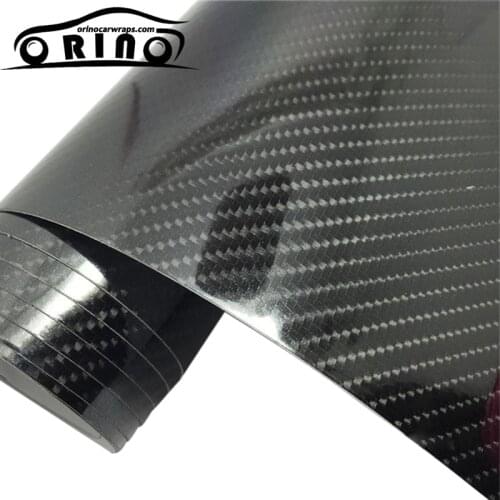 Ultra Gloss 5D Carbon Fiber Vinyl Wrap 4D Texture Super Glossy 5D Carbon Film With Size: 10/20/30/40/50cmx152cm
