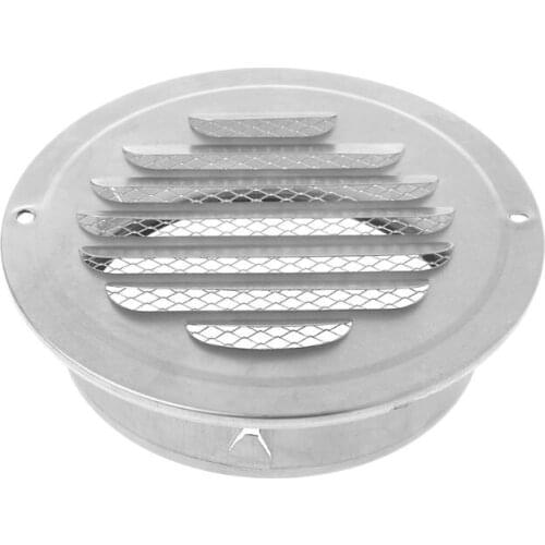Stainless Steel Exterior Wall Air Vent Grille Round Ducting Ventilation Grilles