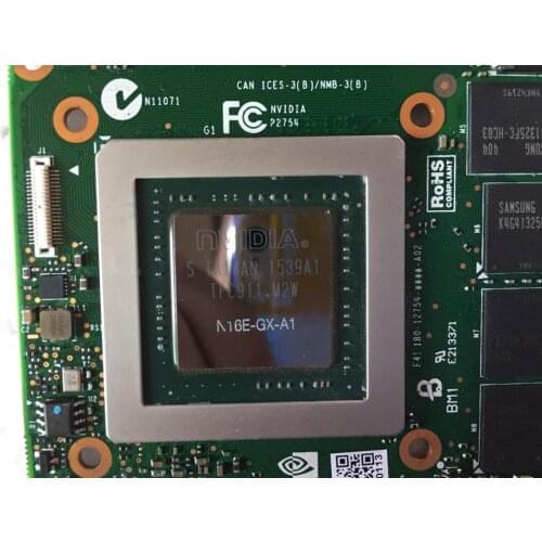 GTX 980M GTX980M 8G DDR5 256bit VGA Video Card For MSI 16F3 16F4 1762 1763 GT60 GT80 GT72 GE72 Series