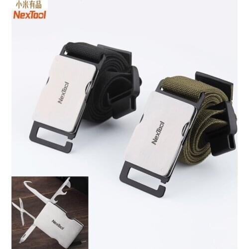 Youpin Nextool Multifunction Tool Kit Belt Outdoor Waistband Tactical Belt Camping Hiking Knife Scissors Opener Screwdriver Tool