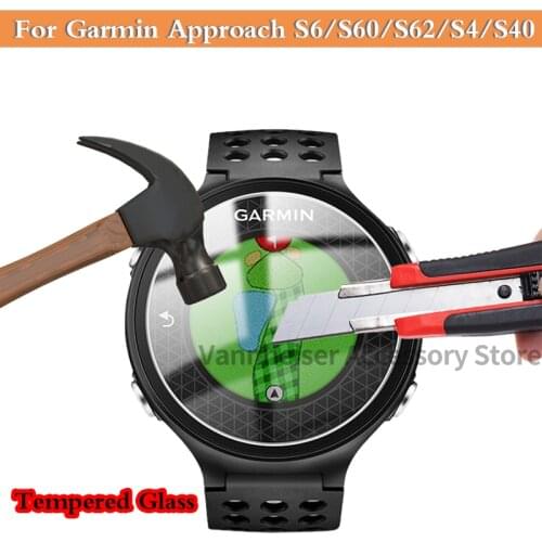 Tempered Glass Protection For Garmin Approach S6 S60 S62 S40 S4 Screen Protector Smartwatch Protect Anti-Scratch HD Glass Film