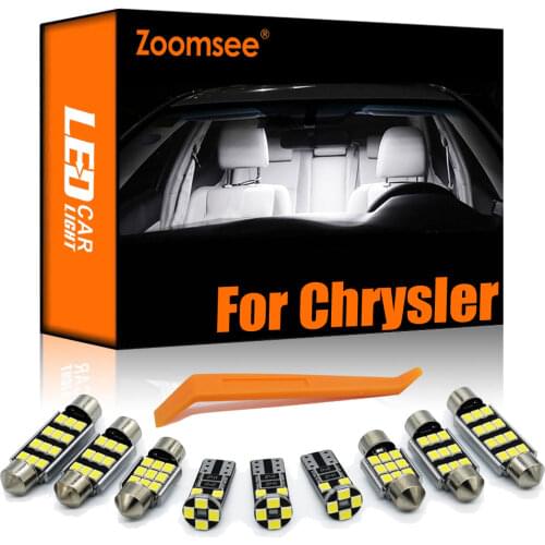 Zoomsee 17Pcs Interior LED For Chrysler 300 300C 300M 2005-2010 Canbus Vehicle Bulb Indoor Dome Map Reading Light Auto Lamp Kit