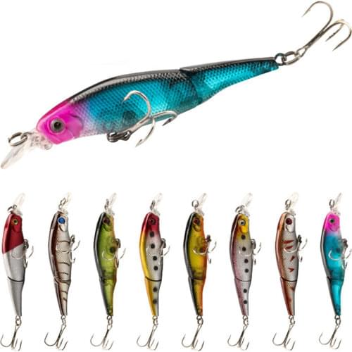 1 pcs Fishing Bait Knotty Fish Bionic Bait Two-stage Plastic Hard Bait Sea Fishing Fake Baits Fishing Lures