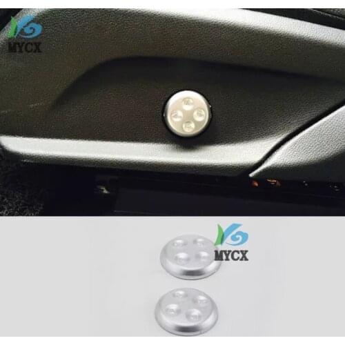 2pcs Chrome Car Seat Adjust Switch Cover Panel Trim For Mercedes Benz A B C E Class GLC GLA GLE CLA CLS W205 W213 Coupe W207