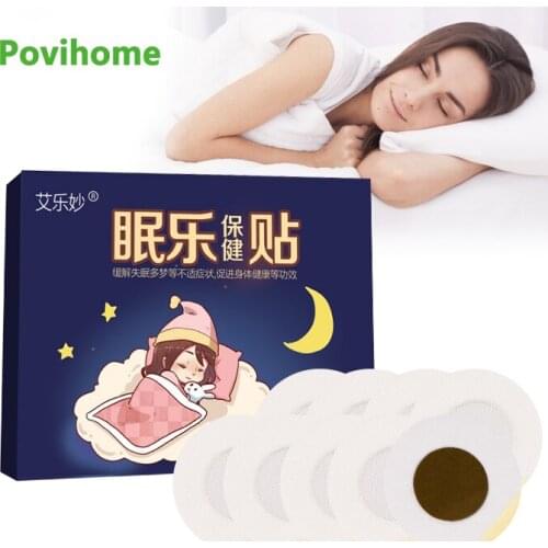 20pcs/2boxes Insomnia Stickers Chinese Herbal Medicine patch Neurasthenia Soothing Sleep Aid Patches Health Massage Unisex