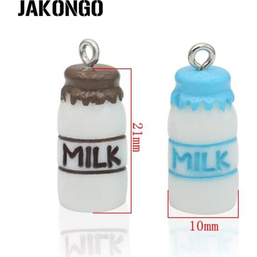 20PCS Resin 3D Baby Bottle Charms Cartoon Milk Bottle Pendants for Jewelry Making DIY Jewelry Findings Handmade 21*10mm