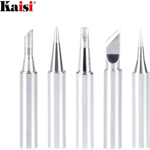 5pcs Lead Free Soldering Iron Tips For 936 Universal Soldering Rework Station 900M Welding Tips Replacement soldering iron kit