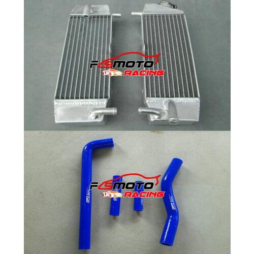 Alu Radiator + Blue Silicone Hose For Yamaha YZF250 YZ250F 2001-2005 & WR250F 2001-2006 YZ/WR 250 F 250cc 2005 2004 2003 2002