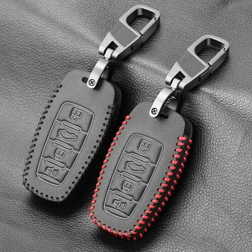 Car-styling Genuine Leather Key Cover shell Keychain Protector Case for HAVAL H2 H6 H9 auto accessories