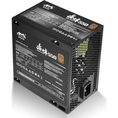 Max 550w Pc Power Supply Atx 6 Pin Pfc 80plus Sata Gaming Quiet Desktop Computer Power Supply Support Rtx20/gtx10 Graphics Card
