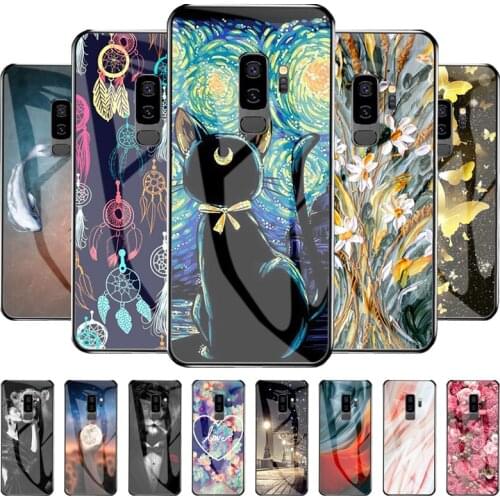 Hard Phone Case For Samsung S9 Plus Case Tempered Glass Bumper For Samsung Galaxy S9 Plus Shockproof Fundas SamsungS9 S 9 Plus