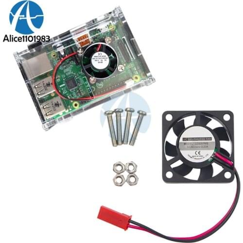 DC 5V 0.2A Cooling Cooler Fan for Raspberry Pi Model B+ / Raspberry Pi 2/3 S Raspberry Pi A+ 2 Pin