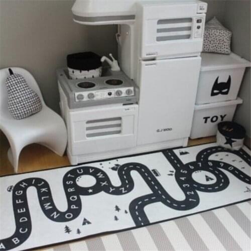 180x60cm Baby Crawling Mat Urban Road Non-slip Rug For Kids Toys Childrens Carpet Moisture-proof Playmat Gym Soft Floor Blanket