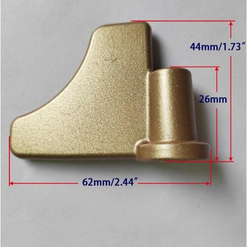 Bread Maker Parts Mixing Blade Bread Machine Aluminium Alloy Blade Paddle Kitchen Appliance Parts-44mm*62mm