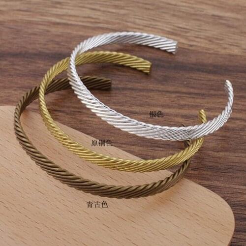 30pcs Fashion 60x5mm Charming Bangle Korean European and American Wire Wrapped Bangle Wrist Bracelet