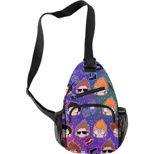 Eddsworld 3D Merch Mens shoulder bag messenger outdoor sports one shoulder chest daily picnic canvas messenger bag