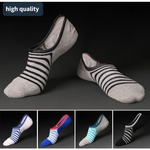 Summer socks Male Japanese style Invisible fashion no-show Short 2021 trends Hit sales striped Pair Lots Mens low cut socks