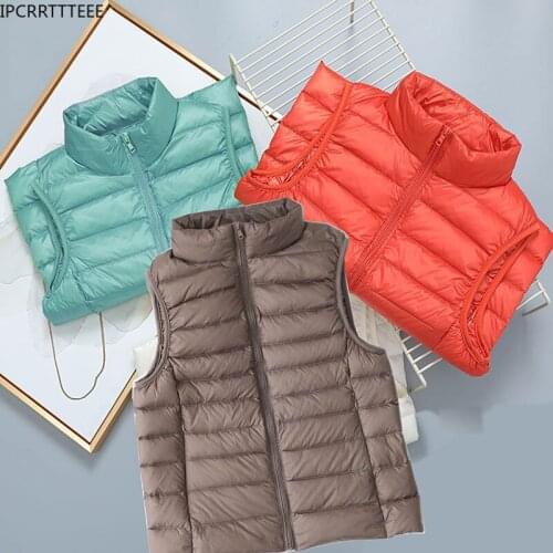 New Causal Women White Duck Down Vest Soft Ultra Light Vest Jacket Winter Sleeveless Coat Waistcoat Jacket Female Portable Vest