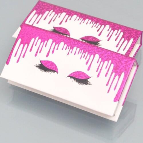 Wholesale Packaging Eyelashes Box Package Lash Boxes Case Custom Logo Faux Cils Mink Eyelashes Strip Storage Cases Bulk Vendors