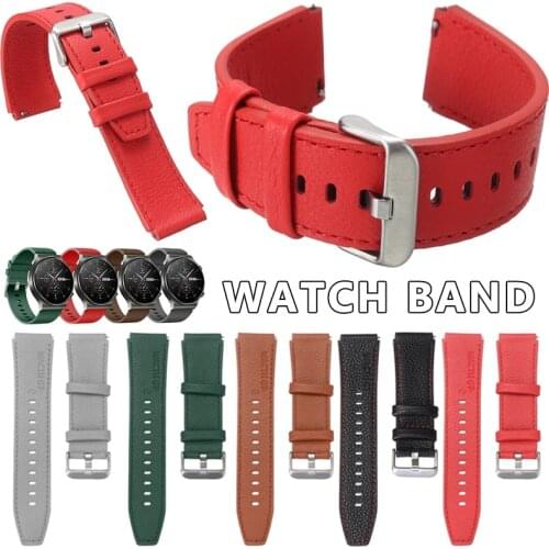 For Huawei Watch GT 2 Pro Watchbands Genuine Leather Adjustable Wristbands Men Leisure Sport Watch Replacement Strap Bands