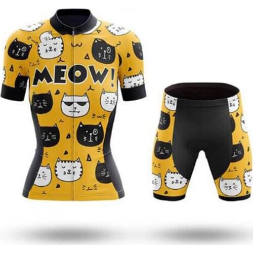 Cycling Jersey Set Women Bib Short Sleeve Skinsuit Bicycle Clothing Team Racing Uniform MTB Bike Sportwear Maillot Ropa Ciclismo