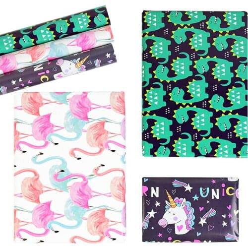 1roll 70*50cm Kids Gift Book Packaging Materials Animal Birthday Party Dot Wrapping Paper DIY Scrapbooking Origami Crafts