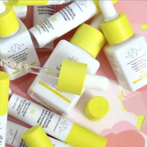 Drunk Elephant Virgin Marula Luxury Facial Oil - Vegan Anti-Aging Skin Care and Face Moisturizer primer