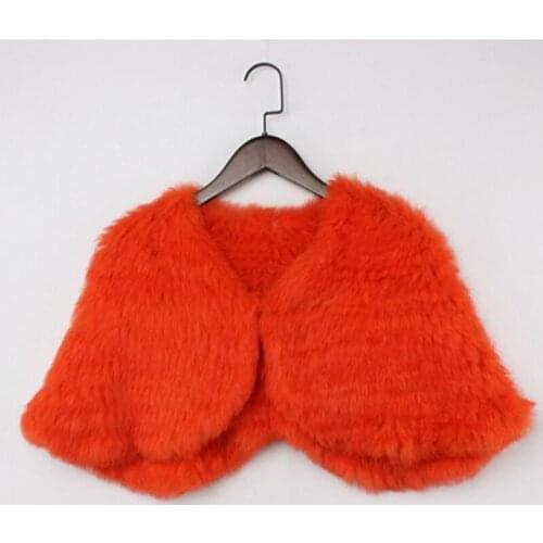 Ropa Invierno Mujer Winter Fur Coat Women Rabbit Fur Kintted Small Shawl Cloak European/American Femme Mulit Color Manteau