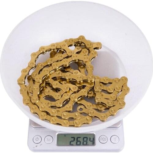 ZTTOnew 12 Speed MTB Bike Gold Chain 126L 126 Links 1X12 System Power Lock Connector Missing Link Included For Mountain Bicycle